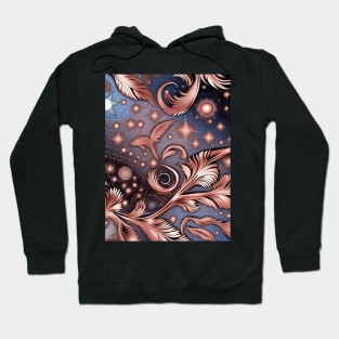 Other Worldly Designs- nebulas, stars, galaxies, planets with feathers Hoodie